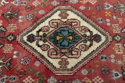 Central medallion detail of New Shiraz rug from Iran / Persia