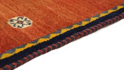 Central medallion detail of 1990s Shiraz rug from Iran / Persia