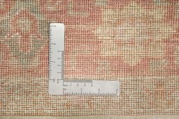 Close-up detail of New Sultanabad rug from Afghanistan showing Wool weave