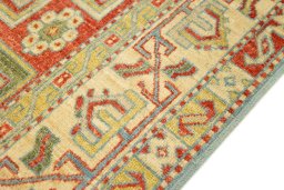 Close-up detail of New Sultanabad rug from Afghanistan showing Wool weave