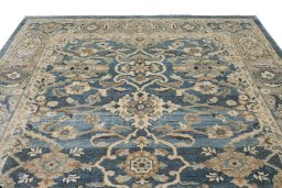 Surface texture of New Sultanabad rug with natural Wool and intricate pattern