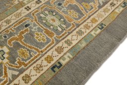 Central medallion detail of New Sultanabad rug from Afghanistan