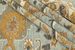 Close-up detail of New Sultanabad rug from Afghanistan showing Wool weave