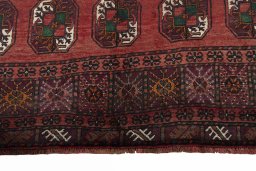 Central medallion detail of 2000s Torkaman rug from Iran / Persia