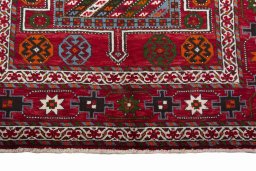 Central medallion detail of 2000s Torkaman rug from Iran / Persia