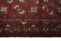 Central medallion detail of 2000s Torkaman rug from Iran / Persia