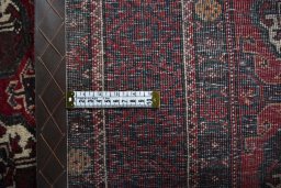 Close-up detail of 1970s Torkaman rug from Iran / Persia showing Wool weave