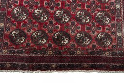 Central medallion detail of 1970s Torkaman rug from Iran / Persia