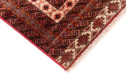 Central medallion detail of 1995s Torkaman rug from Iran / Persia