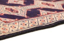 Central medallion detail of 1990s Torkaman rug from Iran / Persia
