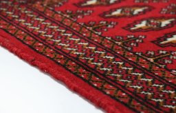 Central medallion detail of 2000s Torkaman rug from Iran / Persia