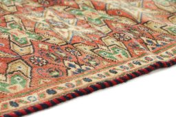 Central medallion detail of 1990s Torkaman rug from Iran / Persia