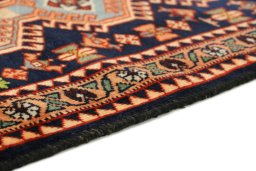 Central medallion detail of 1990s Yalameh rug from Iran / Persia