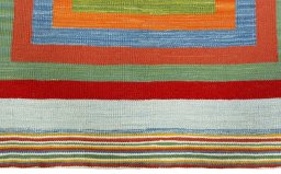 Central medallion detail of New Kilim Sofre rug from Turkey