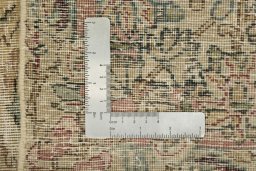 Full view of 1920s Vintage rug from Iran / Persia, 362 × 280 cm in Beige tones