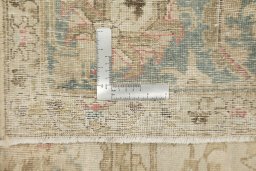Full view of 1920s Vintage rug from Iran / Persia, 314 × 228 cm in Cream tones