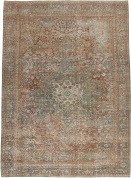 Full view of 1880s Vintage rug from Iran / Persia, 314 × 225 cm in Red tones