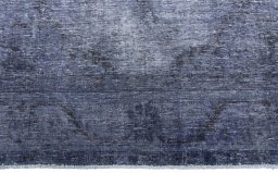 Full view of 1970s Vintage rug from Iran / Persia, 288 × 192 cm in Blue tones