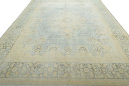 Surface texture of 1970s Vintage rug with natural Wool and intricate pattern