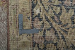 Close-up detail of 1950s Vintage rug from Pakistan showing Wool weave