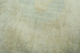 Close-up detail of 1970s Vintage rug from Pakistan showing Wool weave