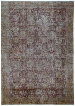 Full view of 1970s Vintage rug from Pakistan, 274 × 194 cm in Red tones