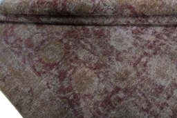 Full view of 1970s Vintage rug from Pakistan, 274 × 194 cm in Red tones
