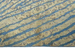 Close-up detail of 1970s Vintage rug from Pakistan showing Wool weave
