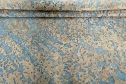 Full view of 1970s Vintage rug from Pakistan, 350 × 233 cm in Blue tones