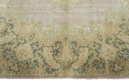 Full view of 1950s Vintage rug from Pakistan, 354 × 266 cm in Red tones