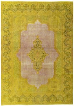 Full view of 1950s Vintage rug from Pakistan, 420 × 295 cm in Red tones