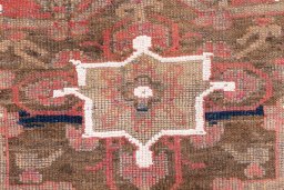 Full view of 1985s Vintage rug from Iran / Persia, 203 × 103 cm in Red tones