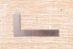 Corner detail of 1972s Vintage rug showing border pattern and Wool pile