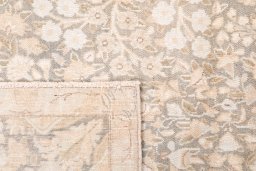 Close-up detail of 1955s Vintage rug from Iran / Persia showing Wool weave