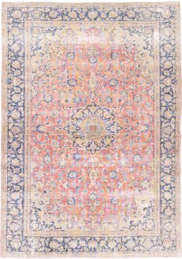 Full view of 1950s Vintage rug from Iran / Persia, 350 × 245 cm in Red tones