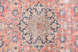 Full view of 1950s Vintage rug from Iran / Persia, 350 × 245 cm in Red tones