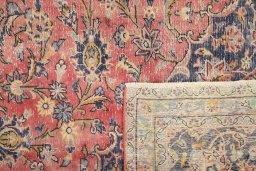 Full view of 1980s Vintage rug from Iran / Persia, 415 × 292 cm in Red tones