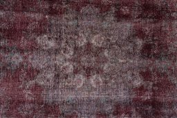 Full view of 1950s Vintage rug from Iran / Persia, 387 × 297 cm in Red tones