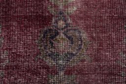 Full view of 1955s Vintage rug from Iran / Persia, 382 × 290 cm in Red tones