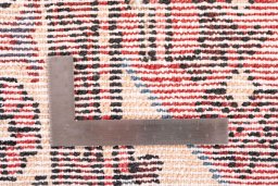 Full view of 1950s Vintage rug from Iran / Persia, 295 × 75 cm in Multi Color tones