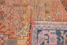 Close-up detail of 1955s Vintage rug from Iran / Persia showing Wool weave