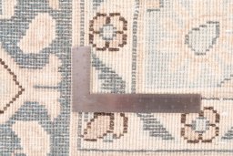 Close-up detail of 1955s Vintage rug from Iran / Persia showing Wool weave
