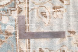 Full view of 1960s Vintage rug from Iran / Persia, 133 × 70 cm in Cream tones