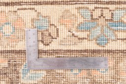 Full view of 1970s Vintage rug from Iran / Persia, 273 × 273 cm in Cream tones
