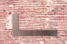 Full view of 1972s Vintage rug from Iran / Persia, 385 × 70 cm in Red tones