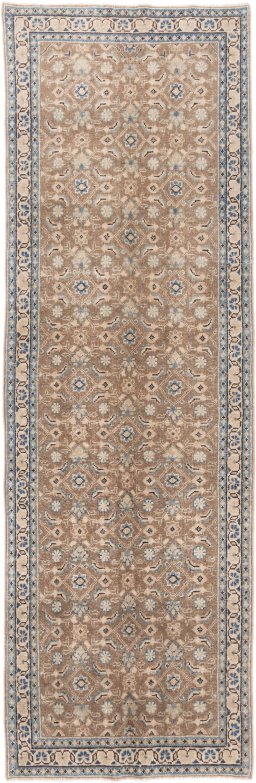 Full view of 1970s Vintage rug from Iran / Persia, 328 × 102 cm in Red tones