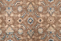 Full view of 1970s Vintage rug from Iran / Persia, 328 × 102 cm in Red tones