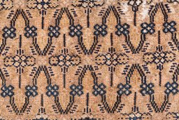 Full view of 1970s Vintage rug from Iran / Persia, 300 × 90 cm in Blue tones