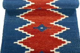 Full view of New Modern Design rug from Turkey, 184 × 52 cm in Multi Color tones