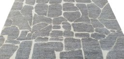 Surface texture of New Morocco rug with natural Wool and intricate pattern
